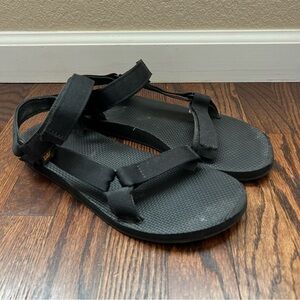Teva Original Universal Sandals Women 10 Shoes Black Hiking  Slingback F05120A,